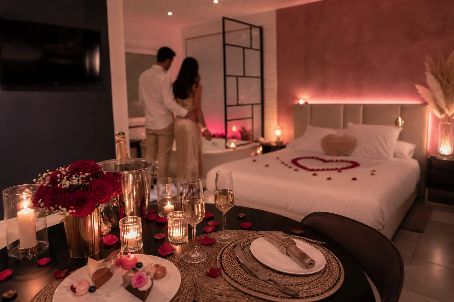 Soirée romantique près de Cannes : nos idées pour surprendre votre partenaire : Louer loveroom surprise romantique
